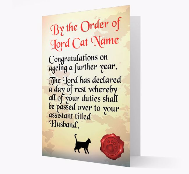 The Lord's Scroll: Personalized {breedCommonName} Card